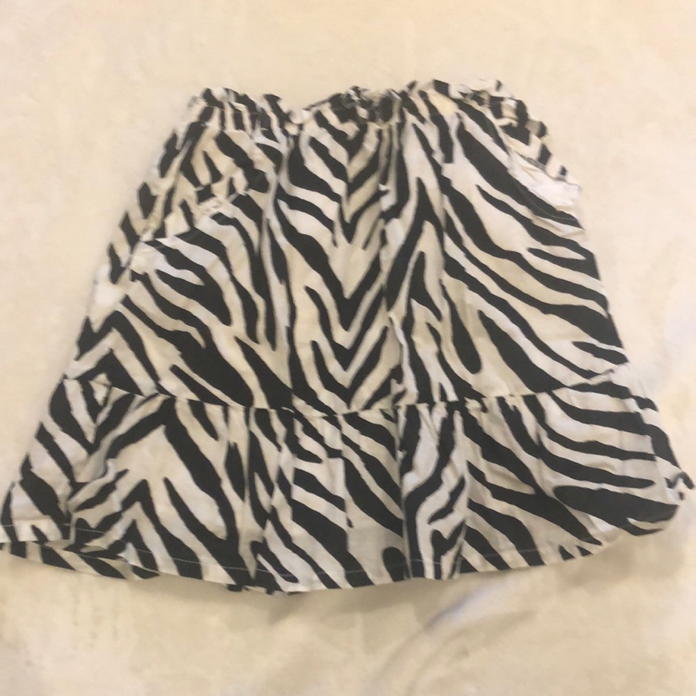Zebra print skirt size 7